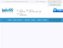 Tablet Screenshot of infoss.hr